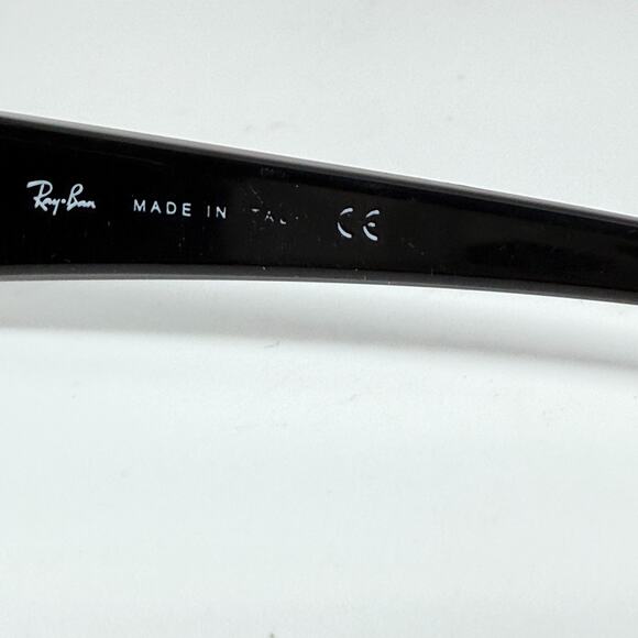 Ray-Ban RB4078 601/32 Sunglasses Frames Only Polished Black Made in Italy H18603 - Picture 6 of 7